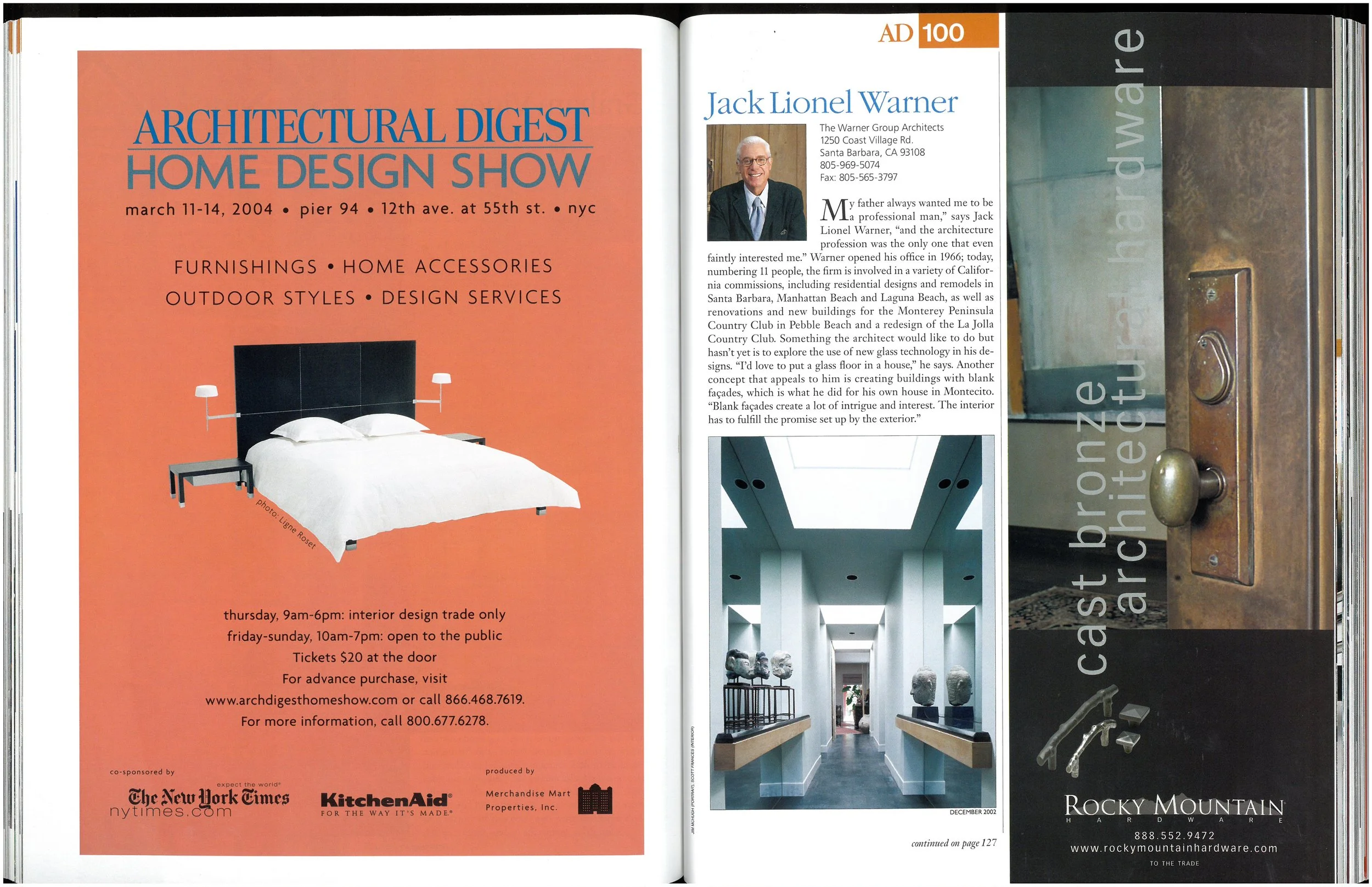 AD January 2004 | Explore Architectural Innovation — The Warner